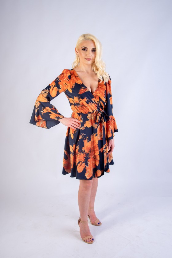 Εμπριμέ κρουαζέ Φόρεμα