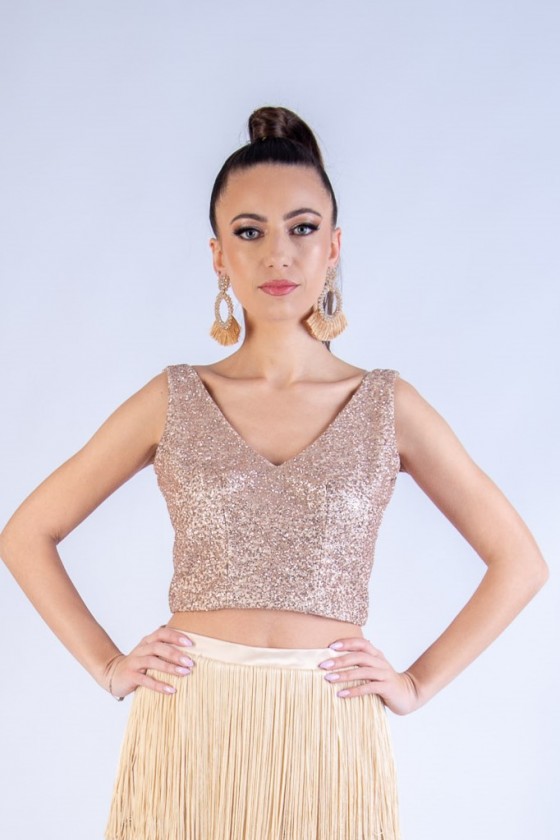 Glitter crop Top