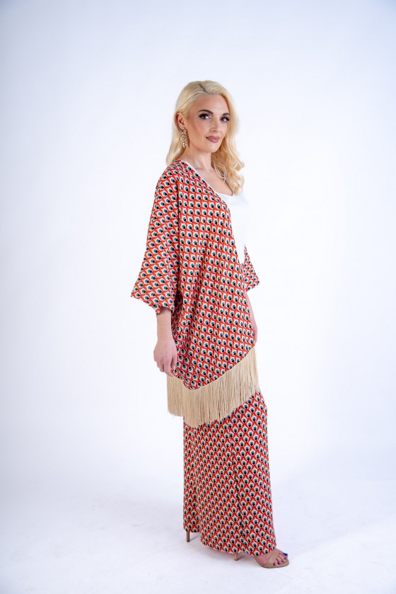 Κιμονό με κρόσσια