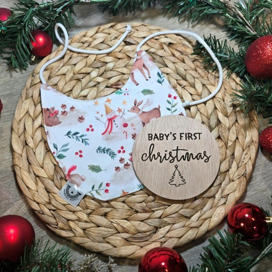 Σαλιάρα & Ξύλινο Διακοσμητικό