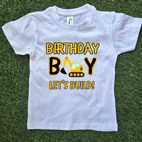 T-shirt Γενεθλίων LET'S BUILD