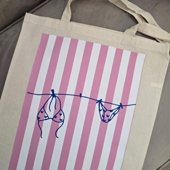 Tote Bag "Pink Swimsuit"